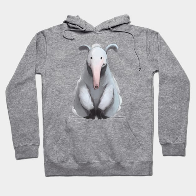 Cute Anteater Drawing Hoodie by Play Zoo